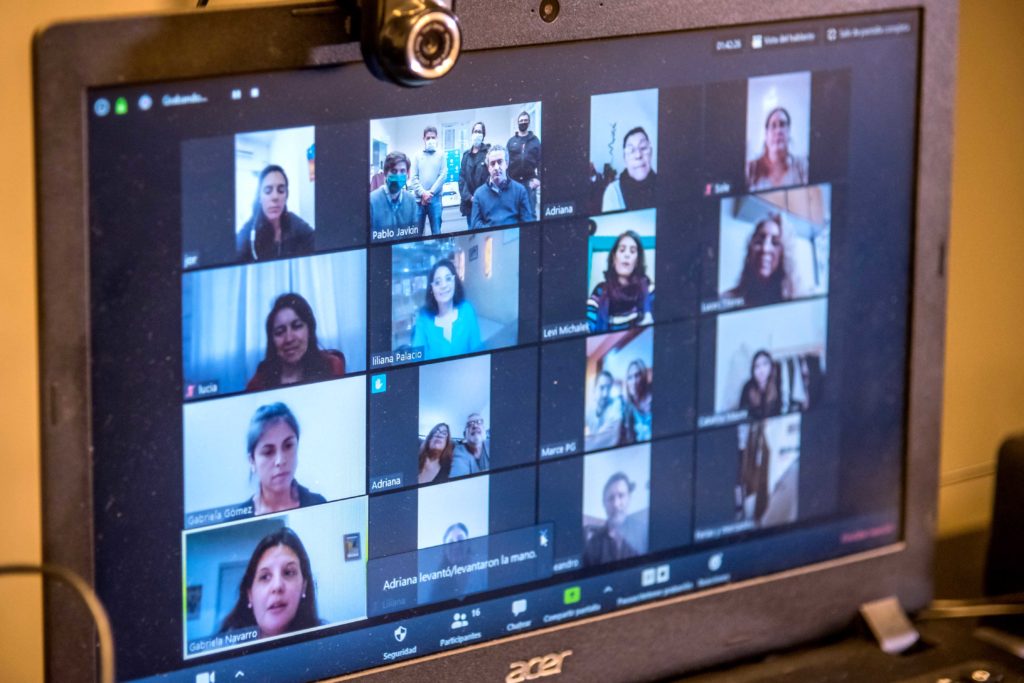 Zoom con microemprendedores