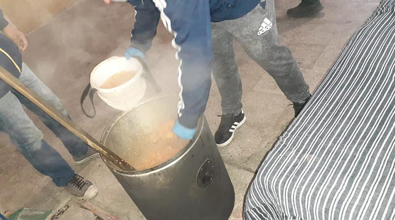 Copa de leche en El Porvenir