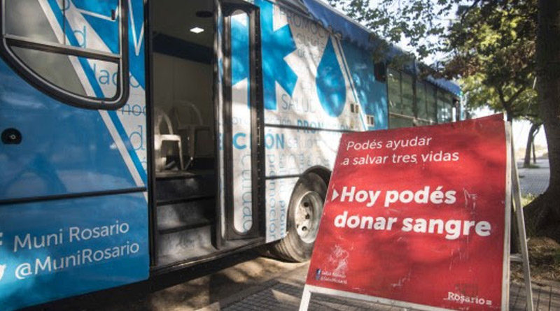 Donación de sangre en el SaludMóvil