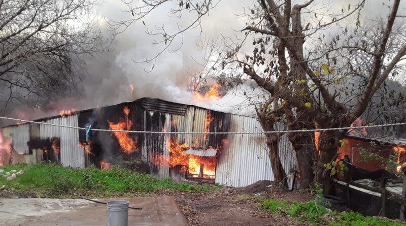 Incendio en Saladillo