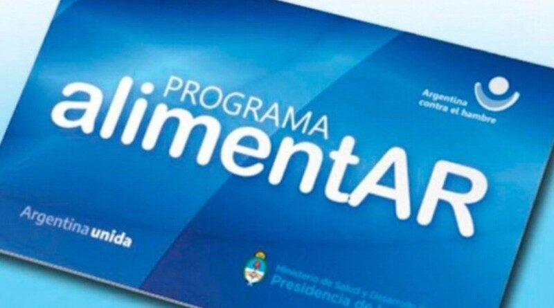 Tarjeta Alimentar Julio