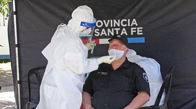 Testeos rápidos a policías