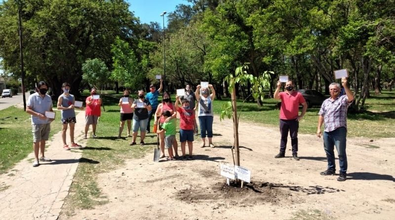 Plantación de árboles en el Parque Regional Sur